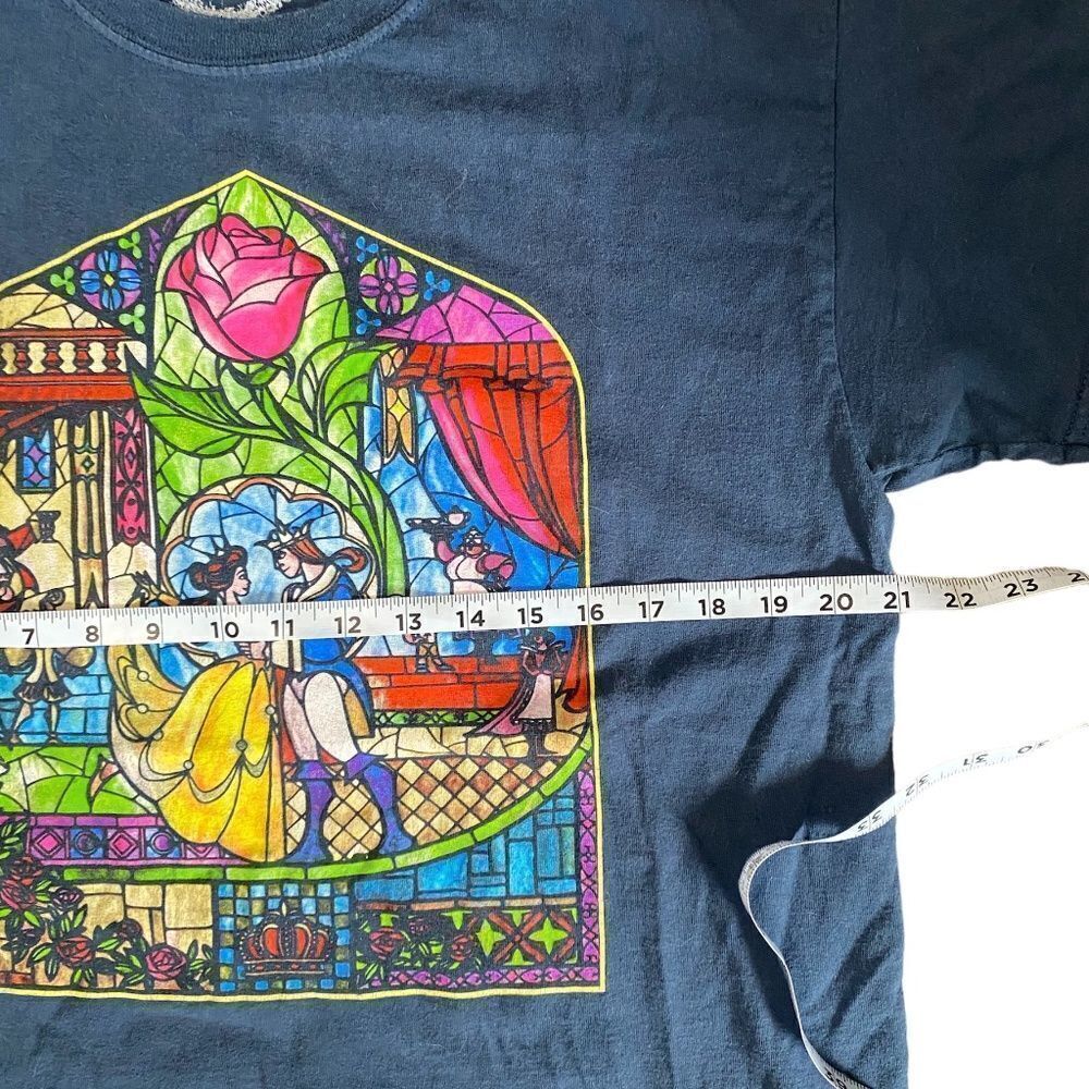 Beauty and the Beast stained glass style t shirt - Picture 3 of 3